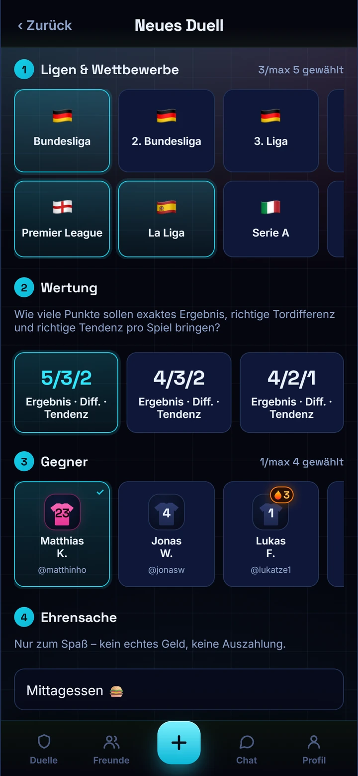 Neues Duell erstellen