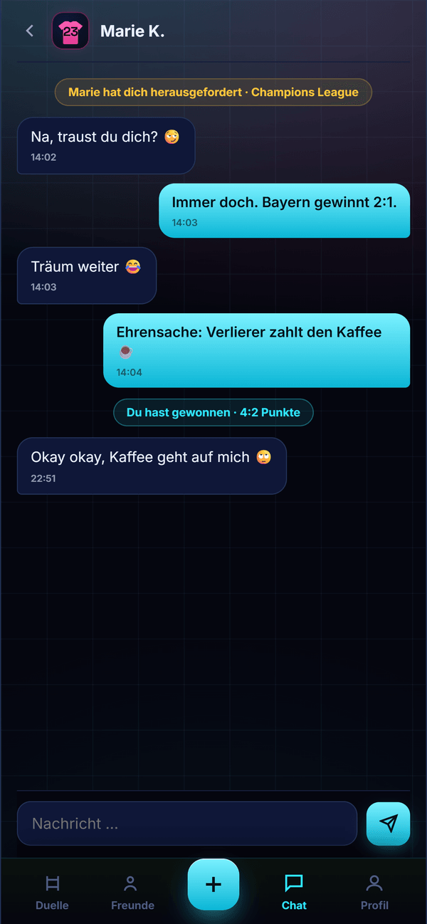 Chat zum Duell